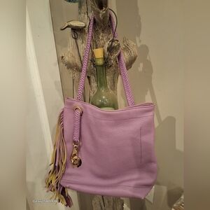 ETRO Purple Pebble With SUEDE FRINGE COA FULL INCLUSION